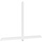 Ekena Millwork Eugene Architectural Grade PVC Gable Bracket, 108"W x 67 1/2"H x 2"D x 4"F, 15/12 Pitch GBP108X68X0204EUG00 - alternate 1